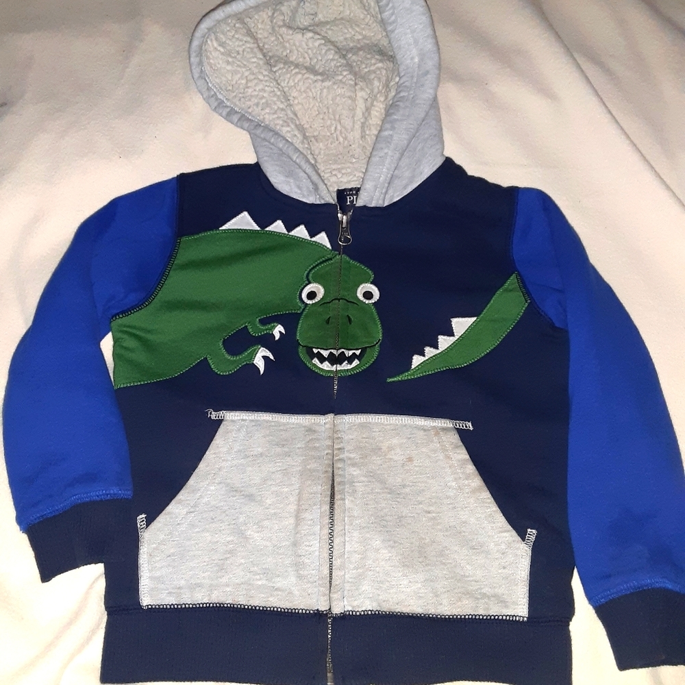 5t boy sherpa lined zip up hoodie
